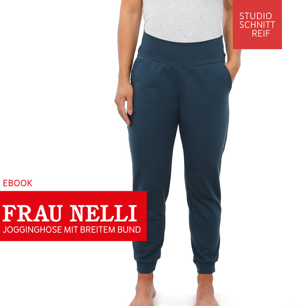 PDF - patron digital du pantalon de jogging Madame Nelli de Studio Schnittreif du XS au XXL (fr)