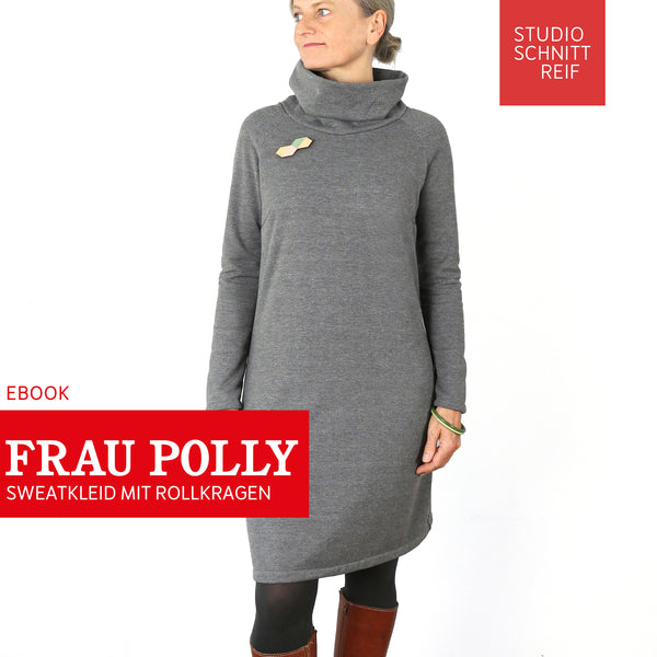 PDF - patron digital de la robe en sweat Madame Polly de Studio Schnittreif du XS au XXL (fr)