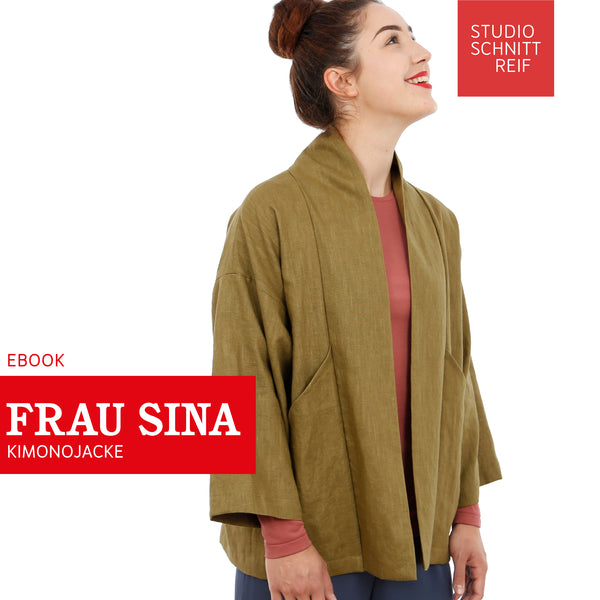 PDF - patron digital de la veste kimono Madame Sina de Studio Schnittreif du XS au XXL (fr)