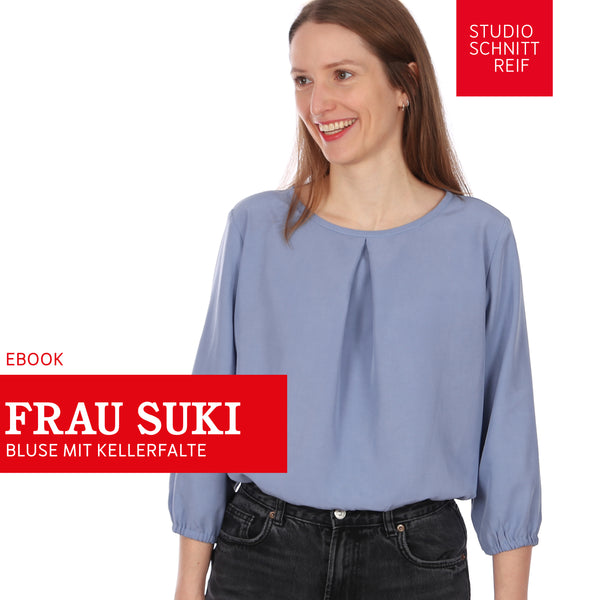 PDF - patron digital de la blouse Madame Suki de Studio Schnittreif du XS au XXL (fr)