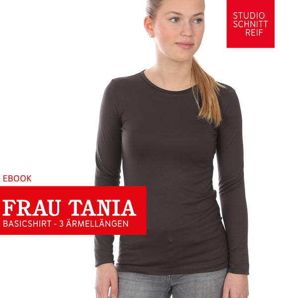 PDF - patron digital du tee-shirt Madame Tania de Studio Schnittreif du XS au XXL (fr)