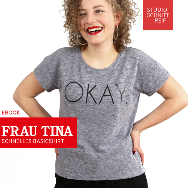 PDF - patron digital du tee-shirt basique Madame Tina de Studio Schnittreif du XS au XXL (fr)