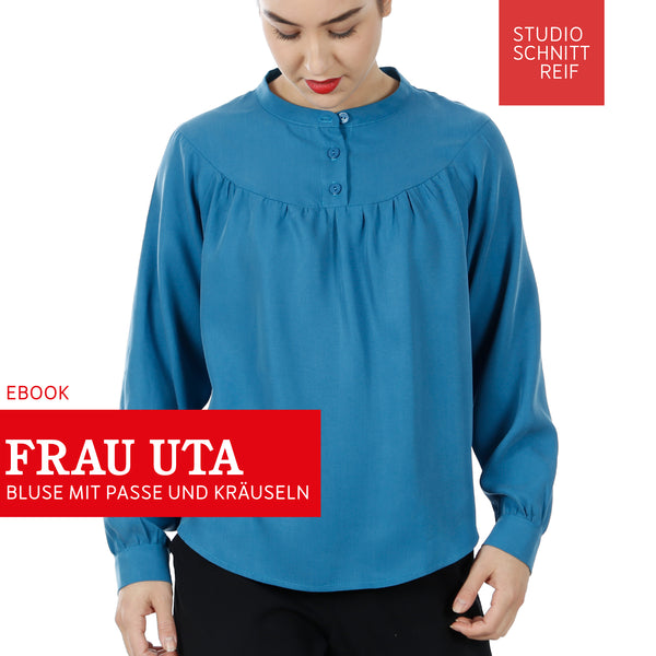 PDF - patron digital de la blouse Madame Uta de Studio Schnittreif du XS au XXL (fr)
