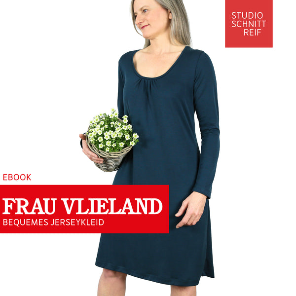 PDF - patron digital de la robe en jersey Madame Vlieland de Studio Schnittreif du XS au XXL (fr)