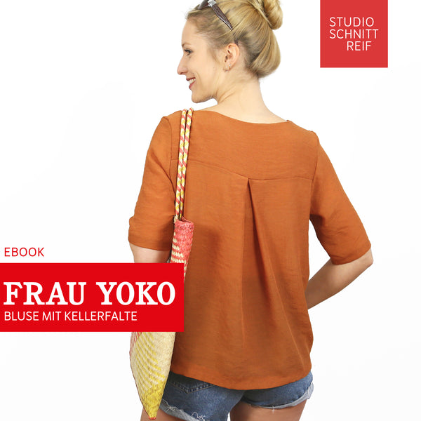 PDF - patron digital de la blouse Madame Yoko de Studio Schnittreif du XS au XXL (fr)