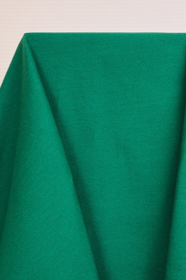 Gabardine Atelier Brunette - Juicy green (prix pour 10cm)