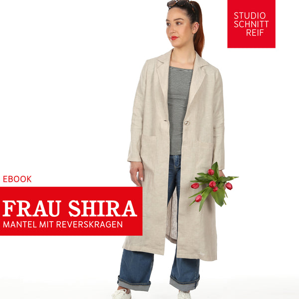 PDF - patron digital du manteau léger Madame Shira de Studio Schnittreif du XS au XXL (fr)