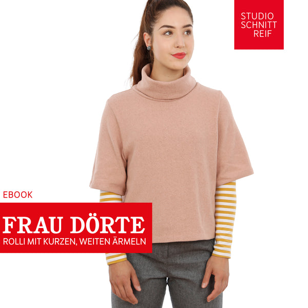 PDF - patron digital du pull à col roulé Madame Dörte de Studio Schnittreif du XS au XXL (fr)