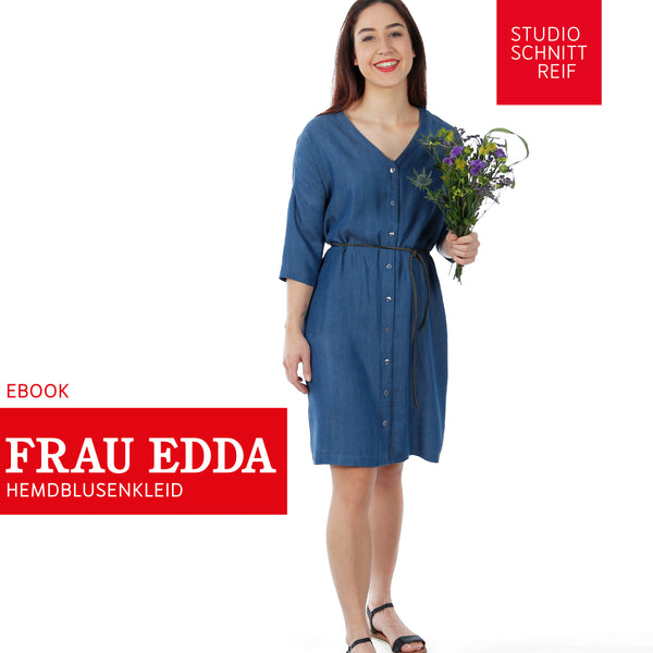 PDF - patron digital de la robe chemisier Madame Edda de Studio Schnittreif du XS au XXL (fr)