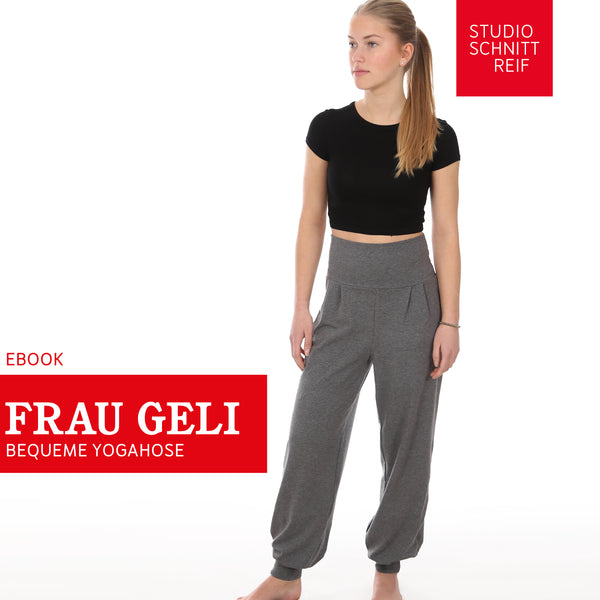 PDF - patron digital du yoga pant ample Madame Geli de Studio Schnittreif du XS au XXL (fr)