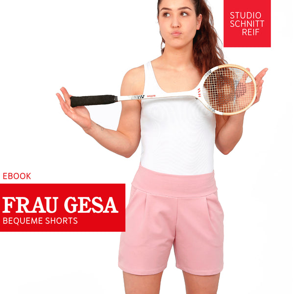 PDF - patron digital du short confortable Madame Gesa de Studio Schnittreif du XS au XXL (fr)