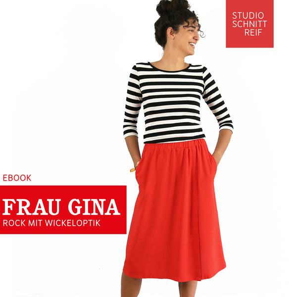 PDF - patron digital de la jupe Madame Gina de Studio Schnittreif du XS au XXL (fr)
