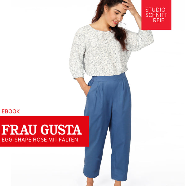 PDF - patron digital du pantalon bouffant Madame Gusta de Studio Schnittreif du XS au XXL (fr)