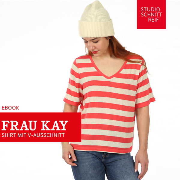 PDF - patron digital du tee-shirt Madame Kay de Studio Schnittreif du XS au XXL (fr)
