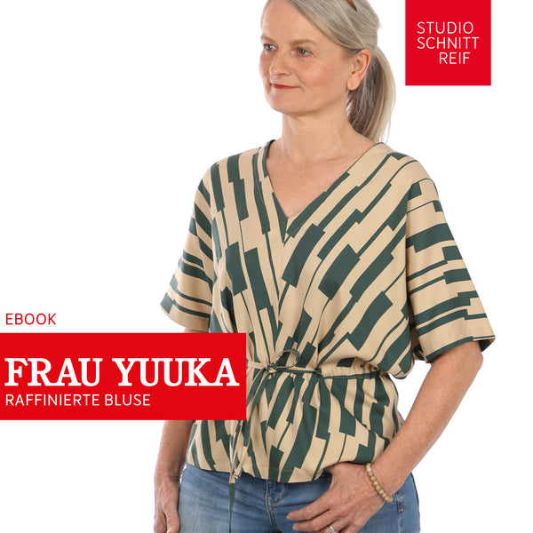 PDF - patron digital de la blouse Madame Yuuka de Studio Schnittreif du XS au XXL (fr)