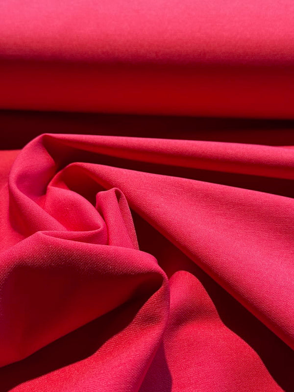 Tissus stretch "Priscilla" rouge (prix pour 10cm)