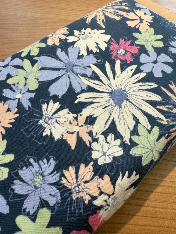 Jersey "Sketchbook" de la marque Art Gallery Fabrics certifié oeko-tex (prix pour 10cm)