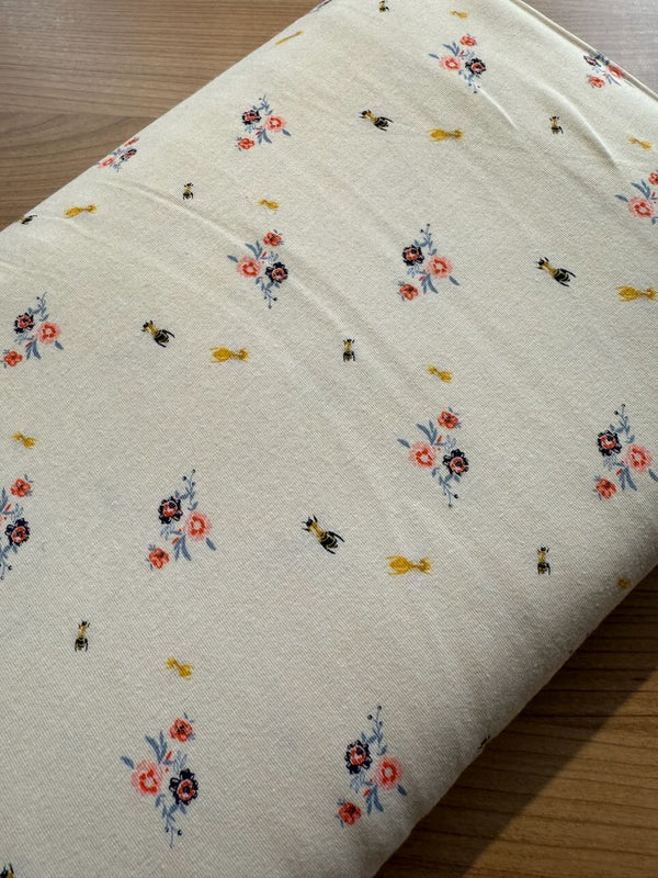 Jersey "Garden of opulence - bees" de la marque Art Gallery Fabrics certifié oeko-tex (prix pour 10cm)