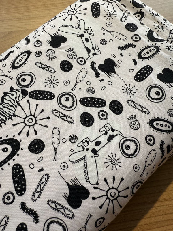 Jersey "sketch" certifié oeko-tex (prix pour 10cm)