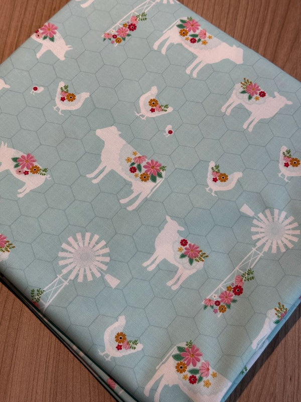 Superbe coupon 3m de popeline "Sweet acres" - Riley Blake - 110cm de large