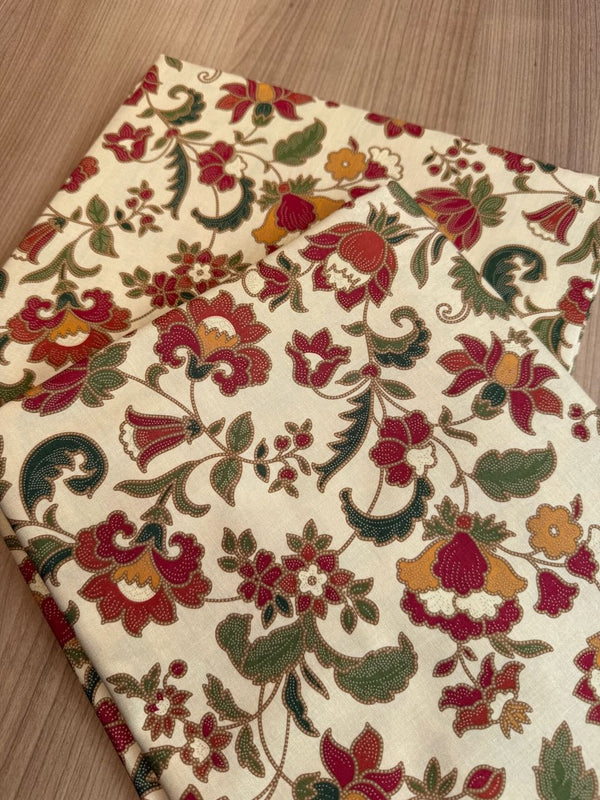 Superbe coupon 3m de popeline Spice Bazaar - 110cm de large