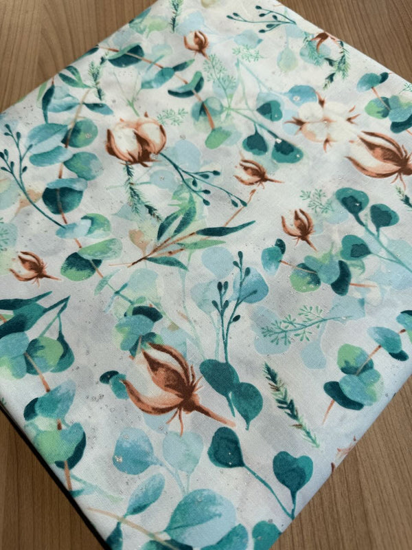 Superbe coupon 3m de popeline "Fly home for winter" - 110cm de large