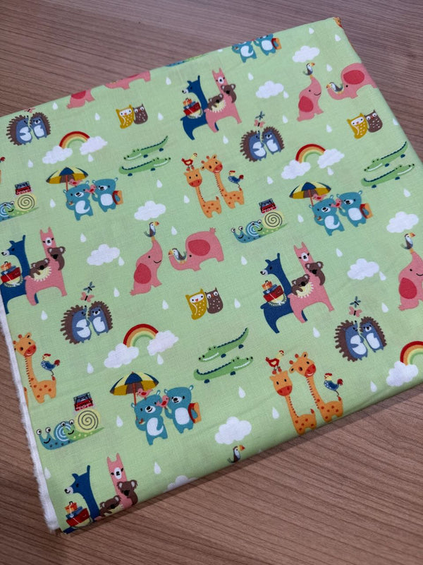 Superbe coupon 3m de popeline "Noah arch" - Riley Blake - 110cm de large