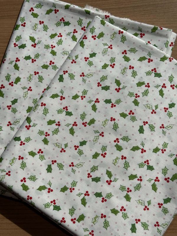 Superbe coupon 3m de popeline Maywood studio - "Jingle all the way"  noël - 110cm de large