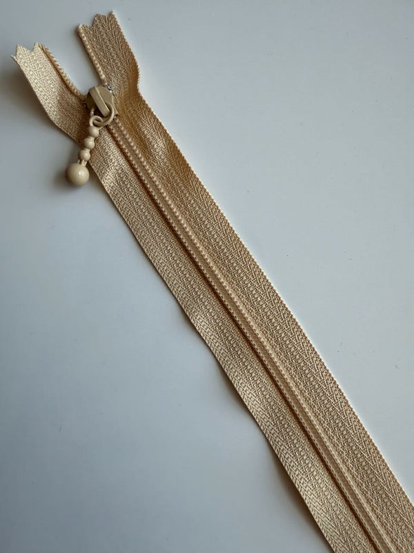 YKK - zip non séparable 20cm avec curseur décoration boule - couleur méduse 891 (prix à la pièce)