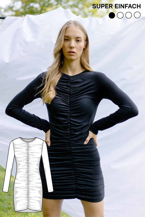 PDF - patron digital de la robe Tia de Juliana Martejevs -taille XS-3XL (fr/angl/allemand)
