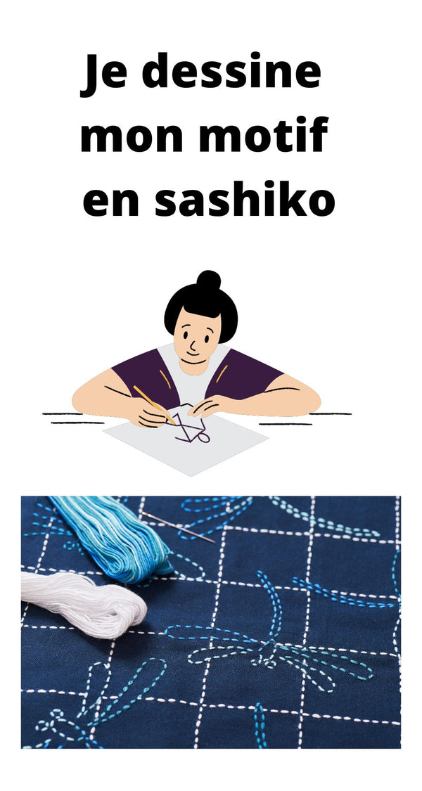 Sashiko niveau 2 : Je crée mon motif