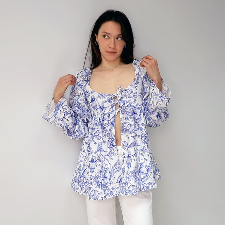 PDF - Patron digital de Josephine Ruffle + Puff Sleeves Blouse de isa ...