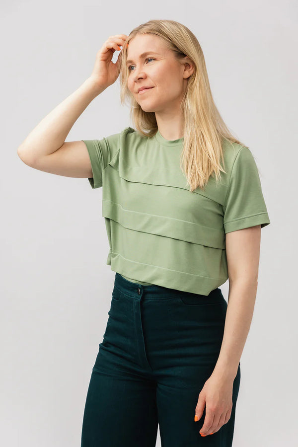 PDF - patron digital Laurie pleated tee-shirt de Named Clothing du 32 au 56 (angl)