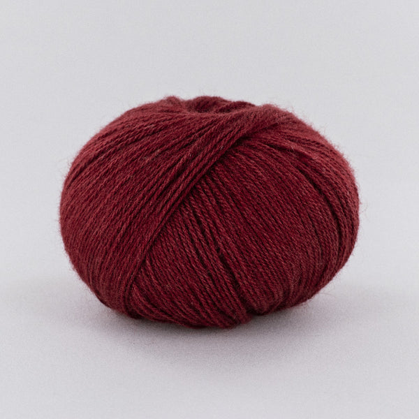 Fonty - Moustache - colori 401 - Merlot (prix pour 1 pelote de 50g - super kid mohair-soie-mérinos)