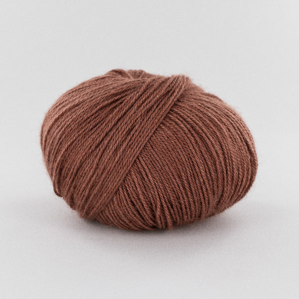 Fonty - Moustache - colori 404 - Terre cuite (prix pour 1 pelote de 50g - super kid mohair-soie-mérinos)