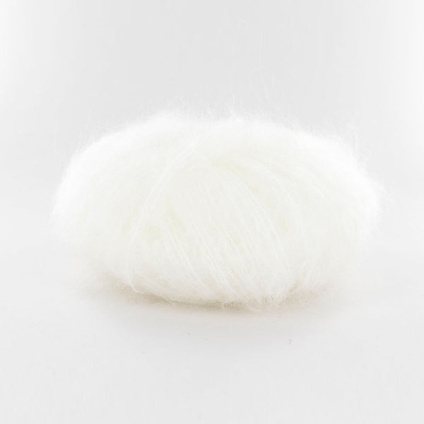 Fonty - Ombelle - colori 1002 - blanc (prix pour 1 pelote - Mohair/laine)