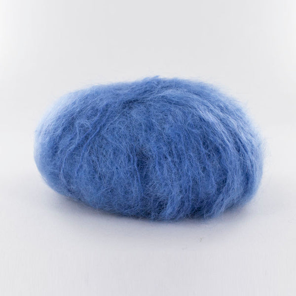 Fonty - Ombelle - colori 1016 - bleu denim  (prix pour 1 pelote - Mohair/laine)