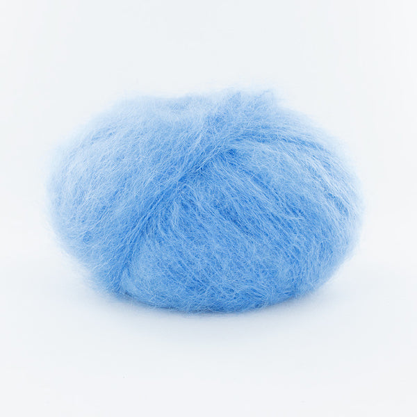 Fonty - Ombelle - colori 2026 - bleu azur  (prix pour 1 pelote - Mohair/laine)