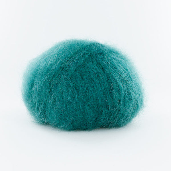 Fonty - Ombelle - colori 2034 - émeraude (prix pour 1 pelote - Mohair/laine)