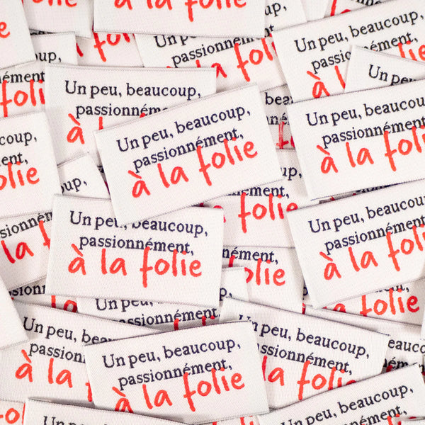 Lot de 5 étiquettes un peu, beaucoup, passionnément de Ikatee (prix pour le sachet de 5)
