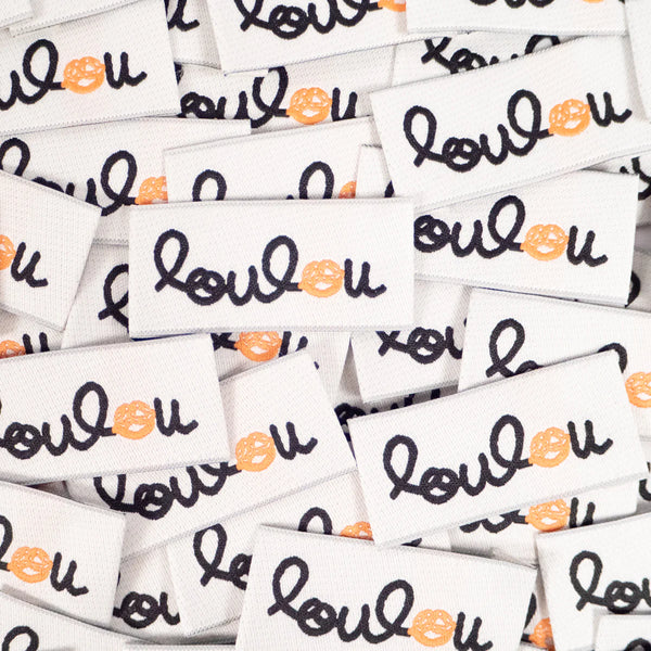 Lot de 5 étiquettes loulou de Ikatee (prix pour le sachet de 5)