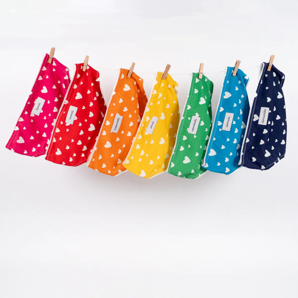 Lot de 7 étiquettes Semainier de Ikatee (prix pour le sachet de 7)