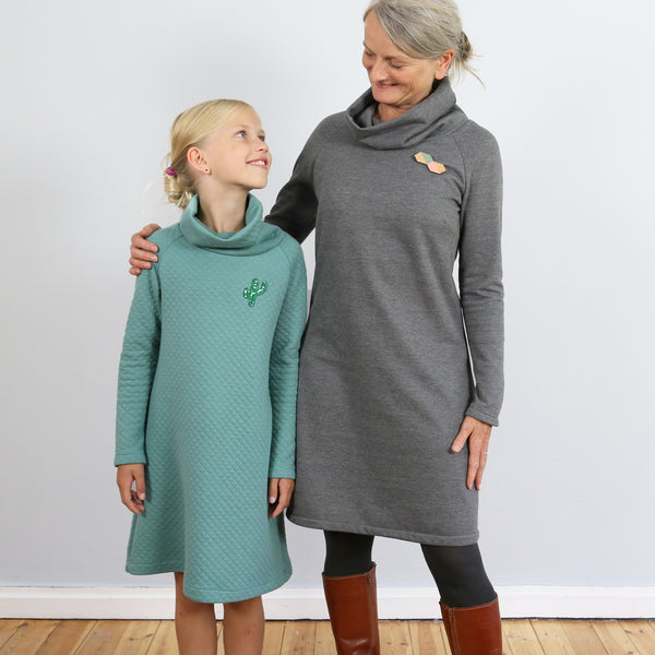 PDF - patron digital enfant de la robe en sweat Polly de Studio Schnittreif du 98 au 152 (fr)