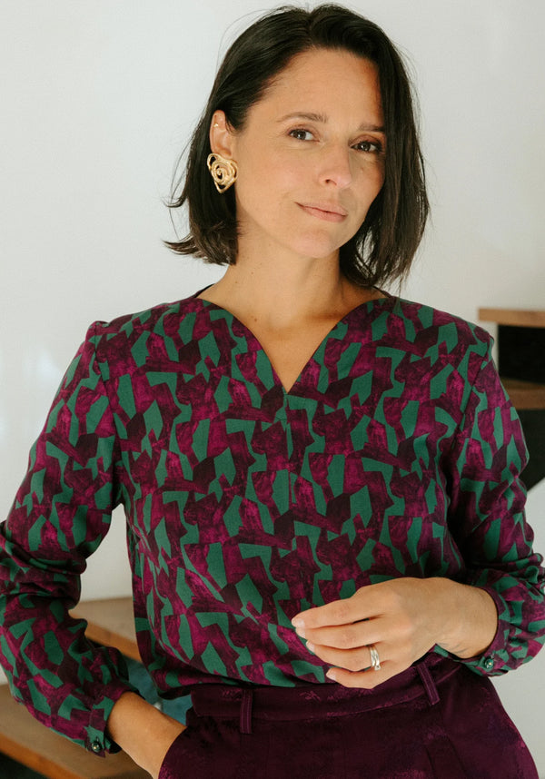 Pochette de la blouse Volata de Maison Fauve - taille 34 à 52 (fr et angl)