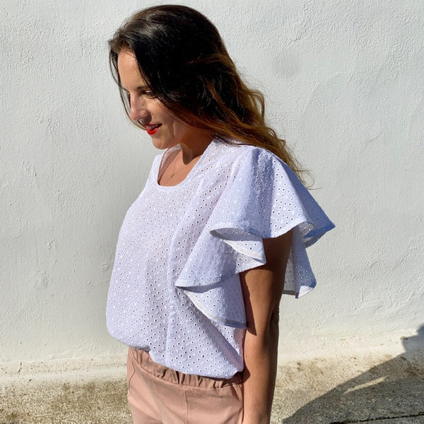 PDF - Patron digital de la blouse April de You Made My Day du 34 à 50 - (fr/angl/es)