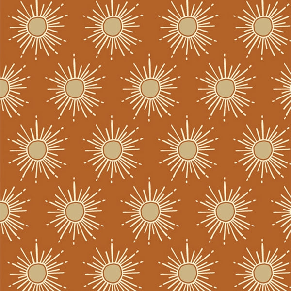 Coupon de 3m de Viscose Gloria sur fond noisette de Art Gallery Fabrics