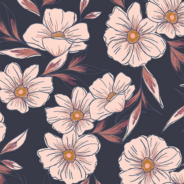 Viscose tinted blooms dusk de Art Gallery Fabrics (Prix pour 10cm)