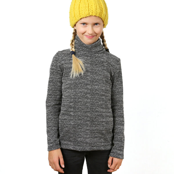 PDF - patron digital enfant du tee-shirt col roulé Romy de Studio Schnittreif du 98 au 152 (fr)