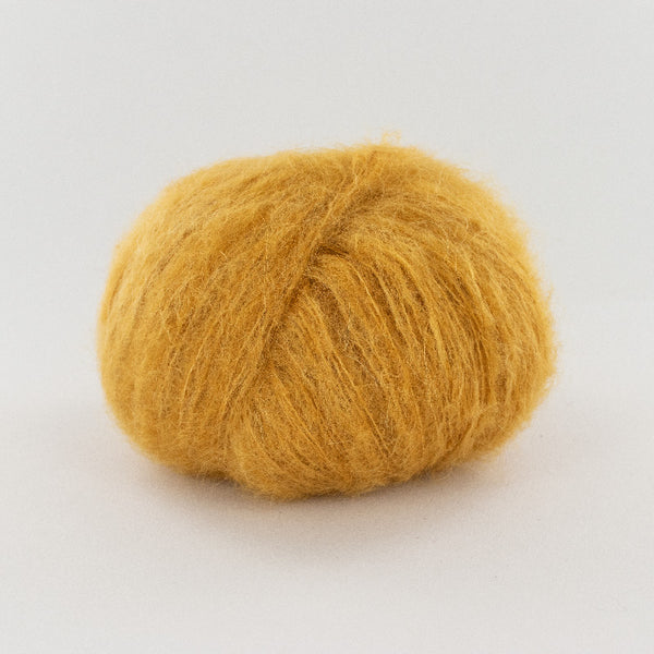 Fonty - Saperlipopette - colori 5004 - ocre doré (prix pour 1 pelote - Baby suri - soie - mérinos)