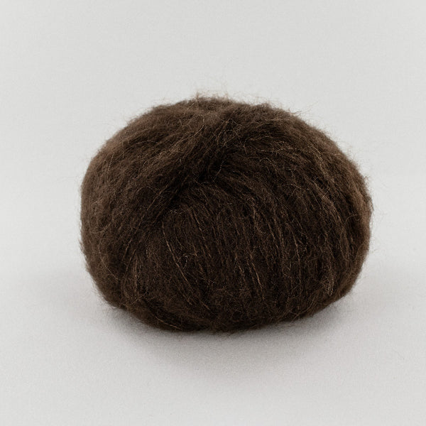 Fonty - Saperlipopette - colori 5022 - chocolat (prix pour 1 pelote - Baby suri - soie - mérinos)